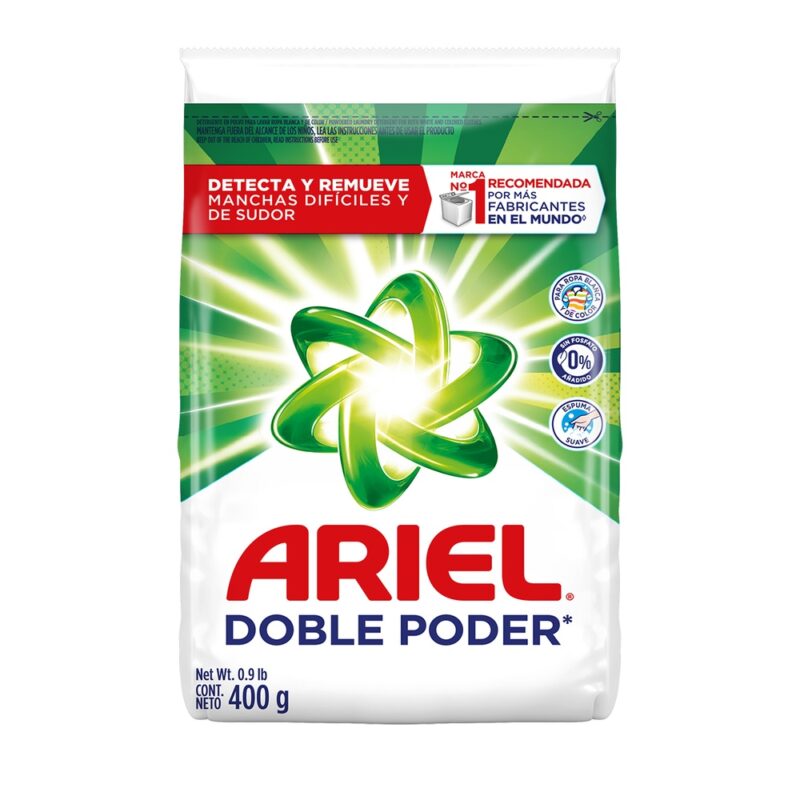 Detergente Ariel regular polvo 400gr