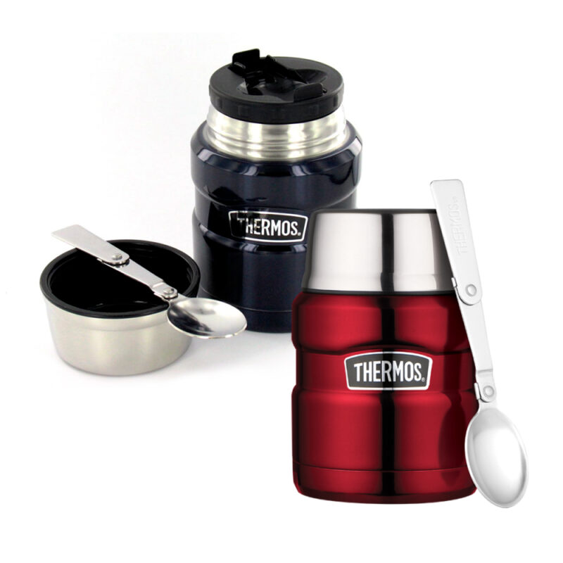 Termo de comida King 470ml Thermos acero inoxidable colores
