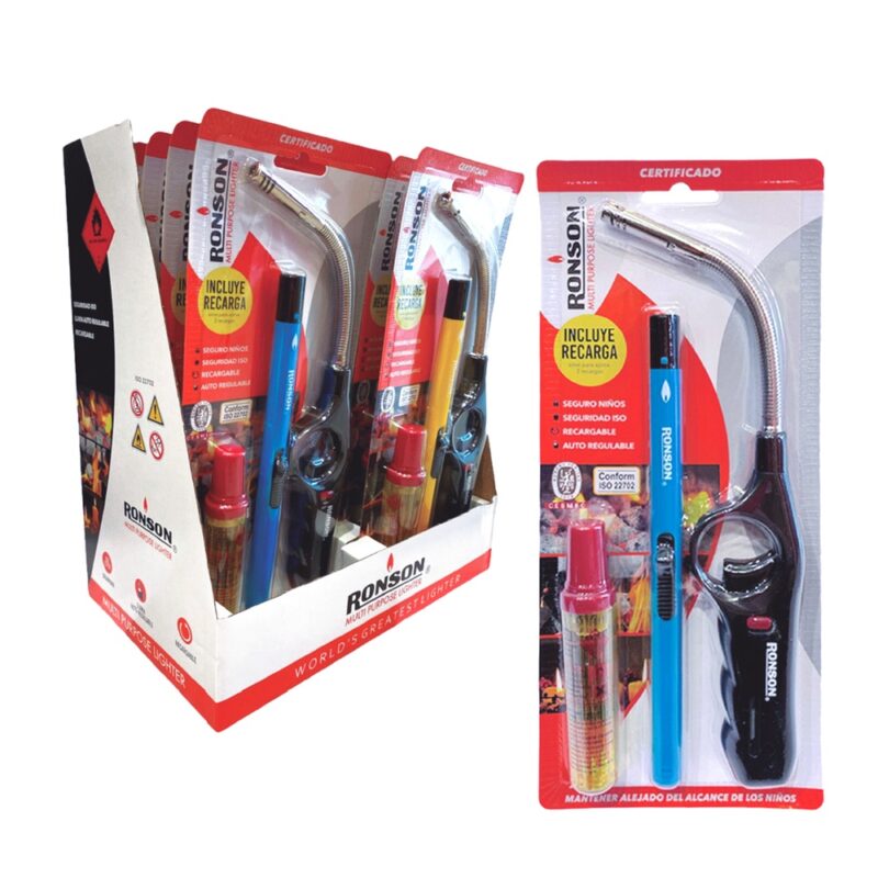 Pack Tubo Flexible + Ronson Slim + Gas x 12 blister
