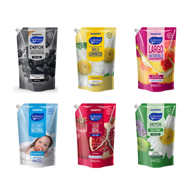 Shampoo Ballerina doypack caja 12 x750ml