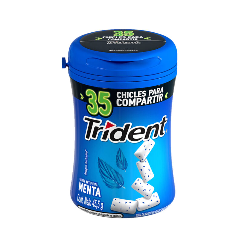 Chicle Trident 35S botella variedades 6x50gr