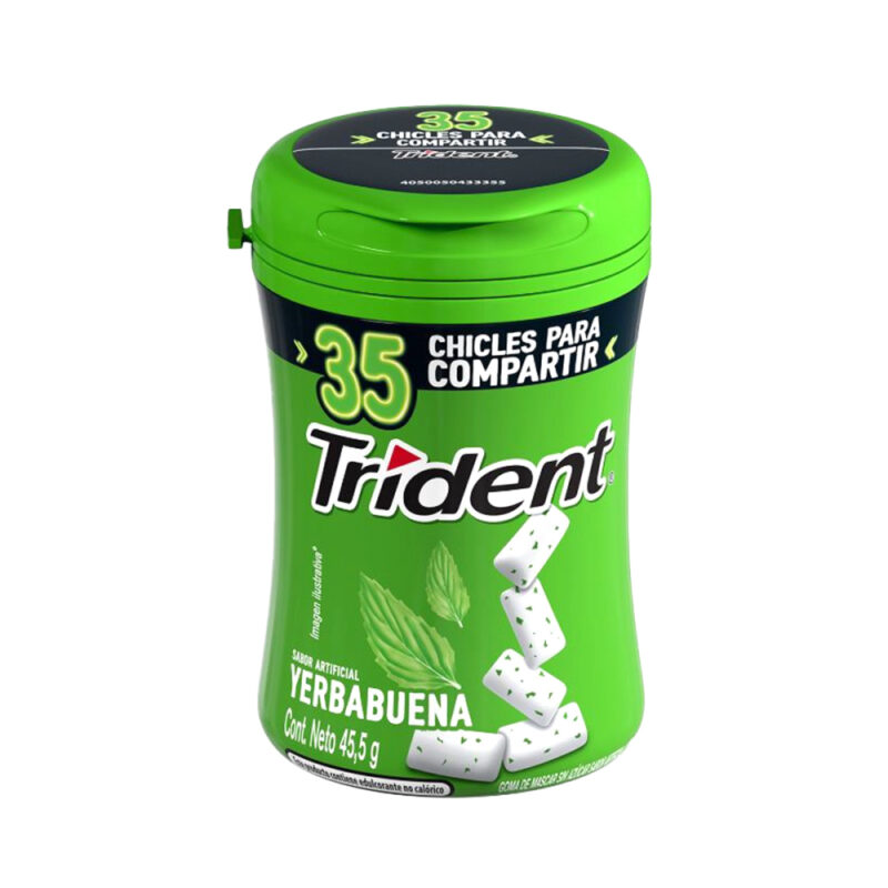 Chicle Trident 35S botella variedades 6x50gr
