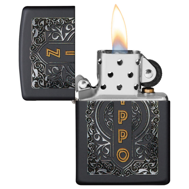Encendedor Diseño Black logo   Zippo