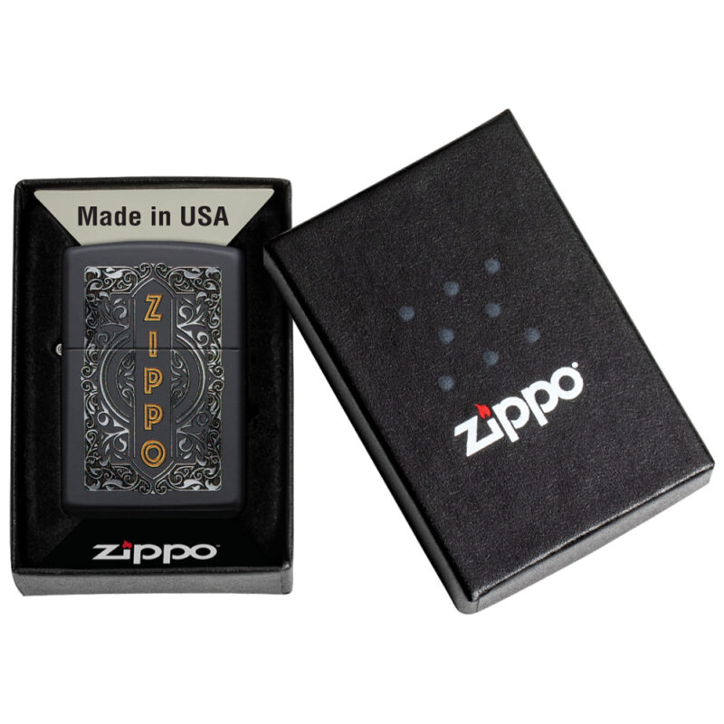 Encendedor Diseño Black logo   Zippo