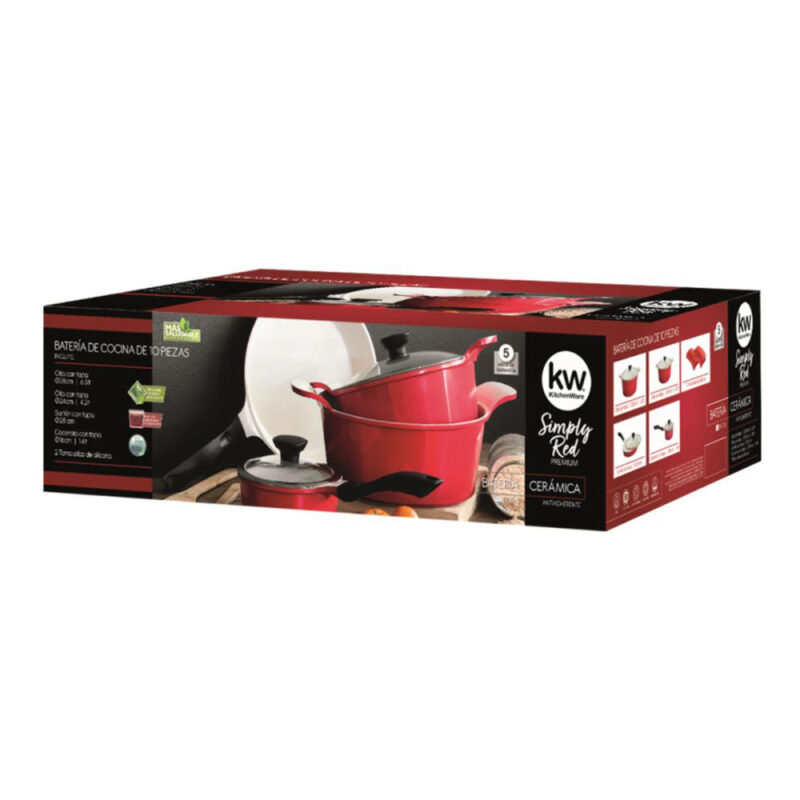 Set Ollas KW 10 piezas Simple Red (Aluminio fundido)