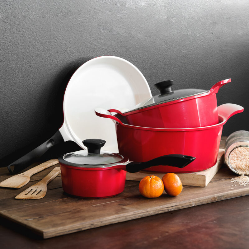 Set Ollas KW 10 piezas Simple Red (Aluminio fundido)