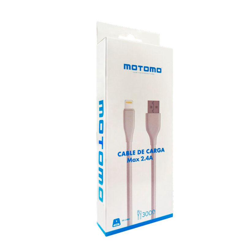 Cable Motomo Mo-Max 2.4A tipo Lightning 1 metro