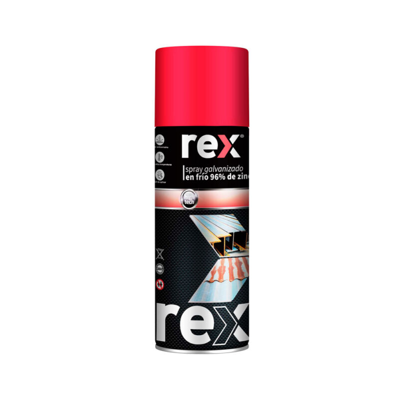 Pintura Zinc galvanizado en frío 96% Rex 400ml