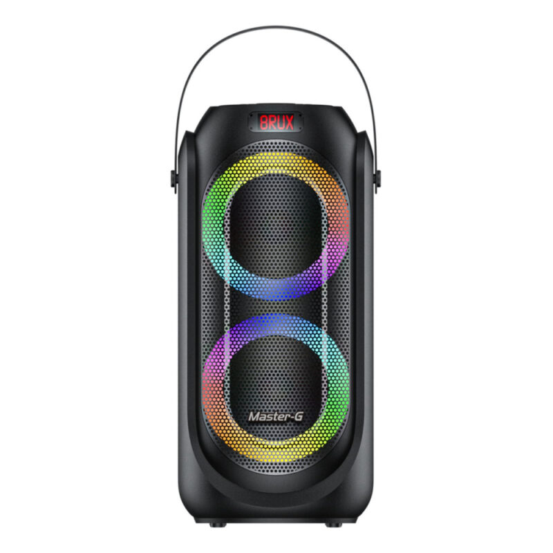 Parlante portatil BT y radio FM MasterG MGEVO