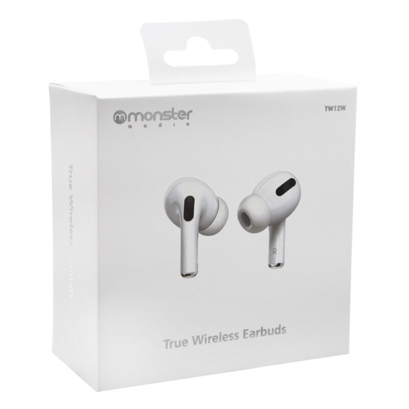 Audifonos Monster inalambrico TW12B True Wireless Blanco