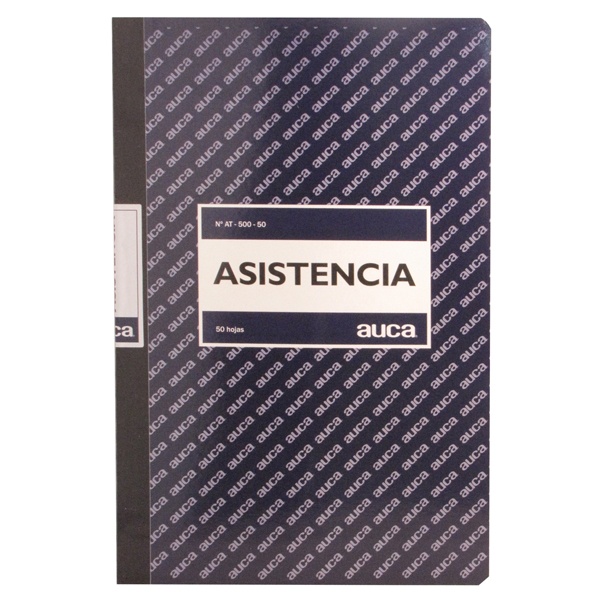 Libro de asistencia Auca 50 hojas x1ud