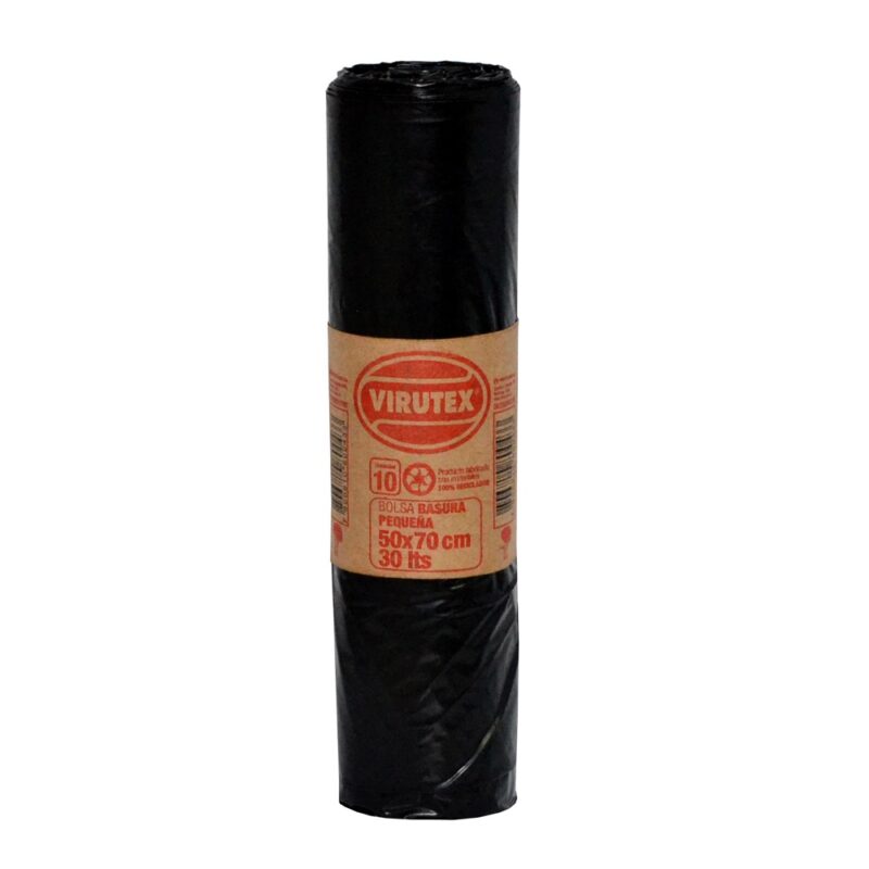 Bolsa basura Bio Virutex 50x70cm rollo x10ud