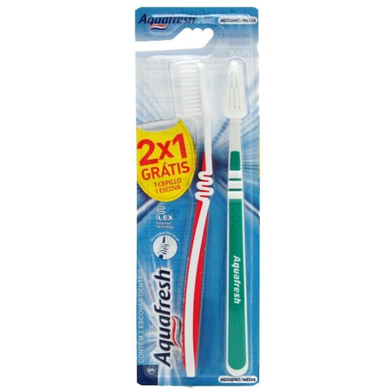 Cepillo Aquafresh flex blíster 2x1ud
