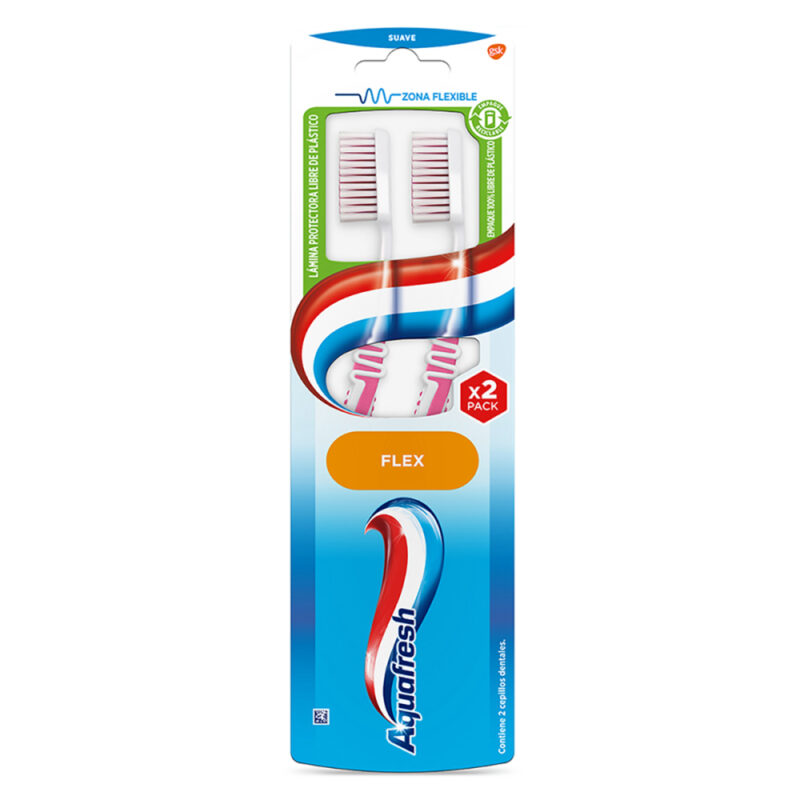 Cepillo Aquafresh flex blíster 2x1ud