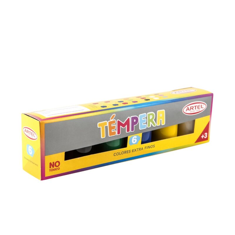 Témpera Artel 15ml 6 colores x1ud