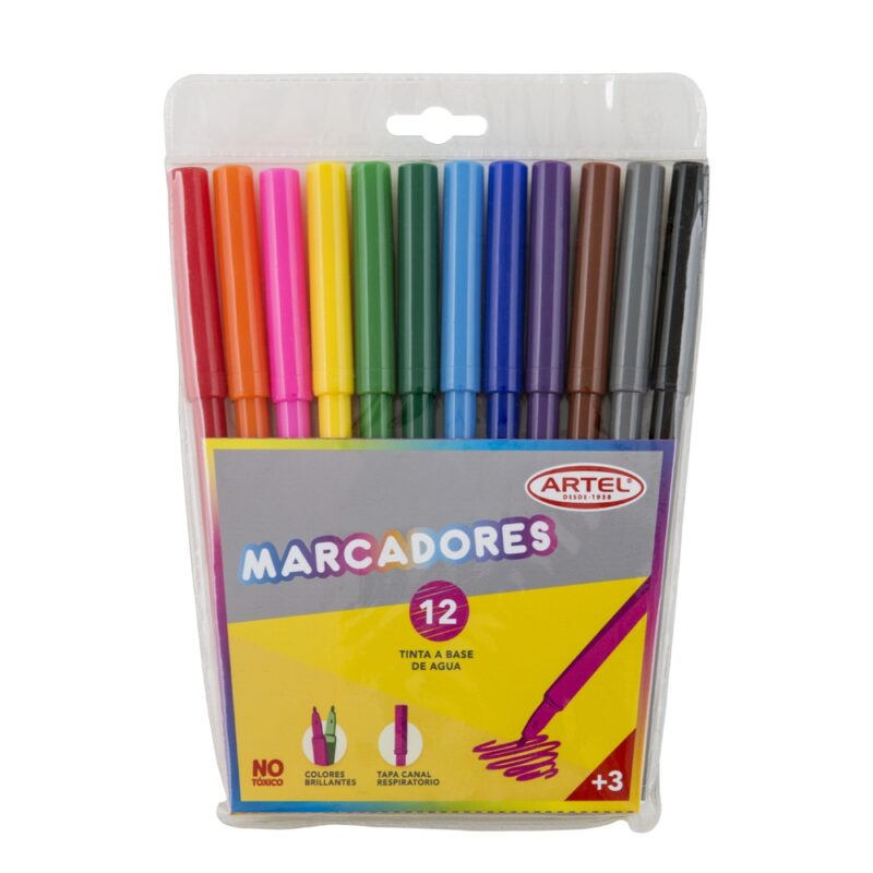 Lápiz scripto Artel 12 colores