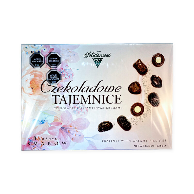 Estuche rosas Solidarnosc Chocolate Mysteries 238g