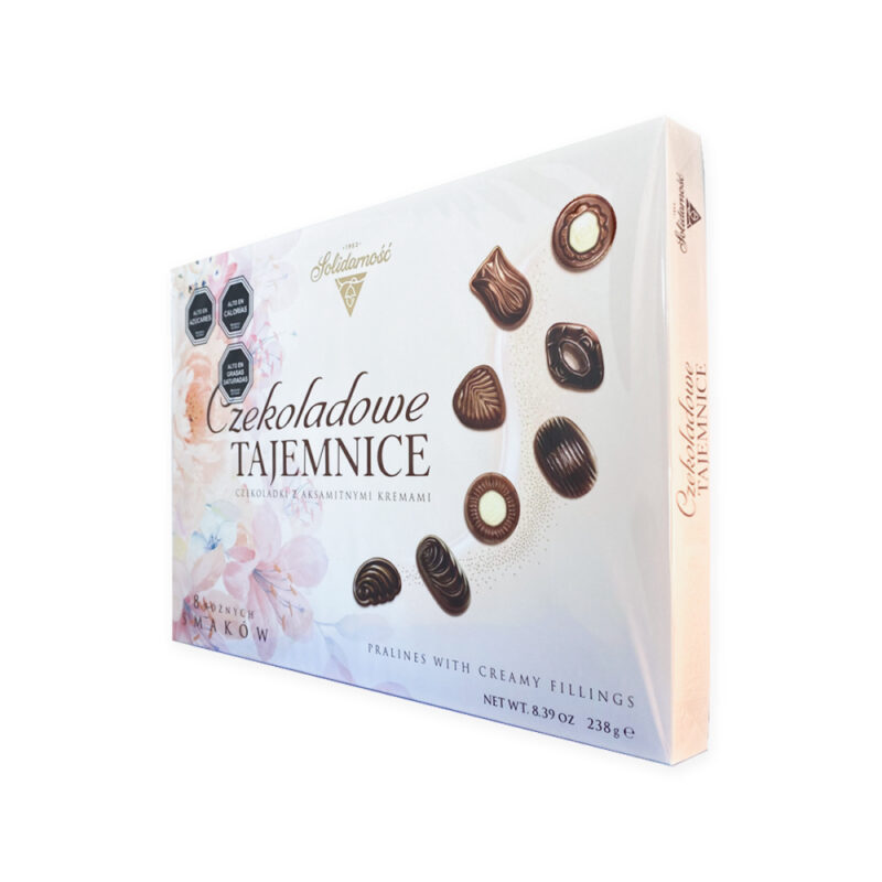 Estuche rosas Solidarnosc Chocolate Mysteries 238g