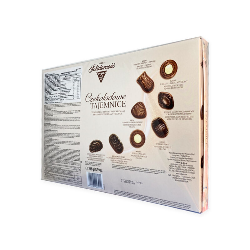 Estuche rosas Solidarnosc Chocolate Mysteries 238g
