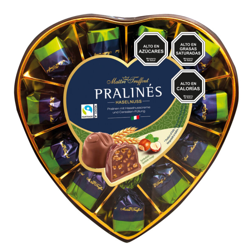 Estuche corazon praline Maitre Truffout 165g