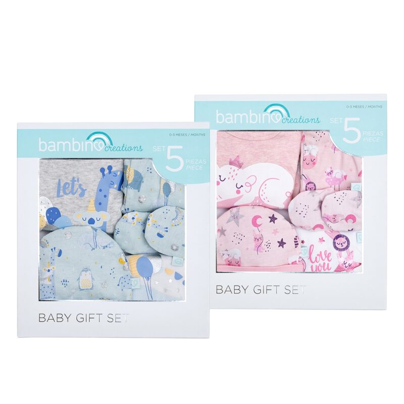 Set Recién Nacido Bambino 5 Piezas 0-3 meses