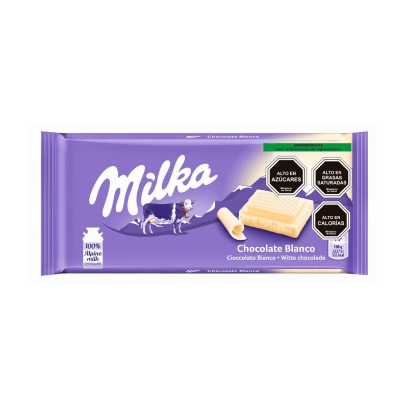 Chocolate tableta Milka blanco 100g