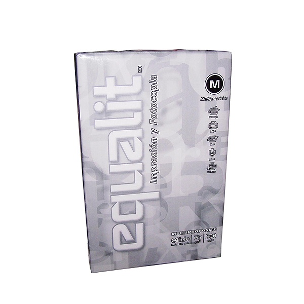 Papel Equalit oficio 75gr 500 hojas x1ud