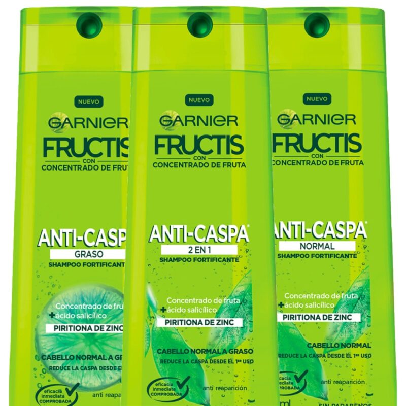 Shampoo Fructis línea anticaspa x350ml