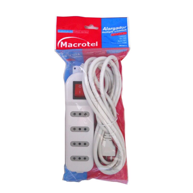 Alargador Macrotel 3mt 4 posiciones