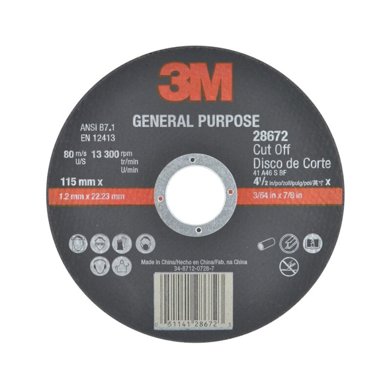 Disco corte 3M 4 1/2 x1.2MM