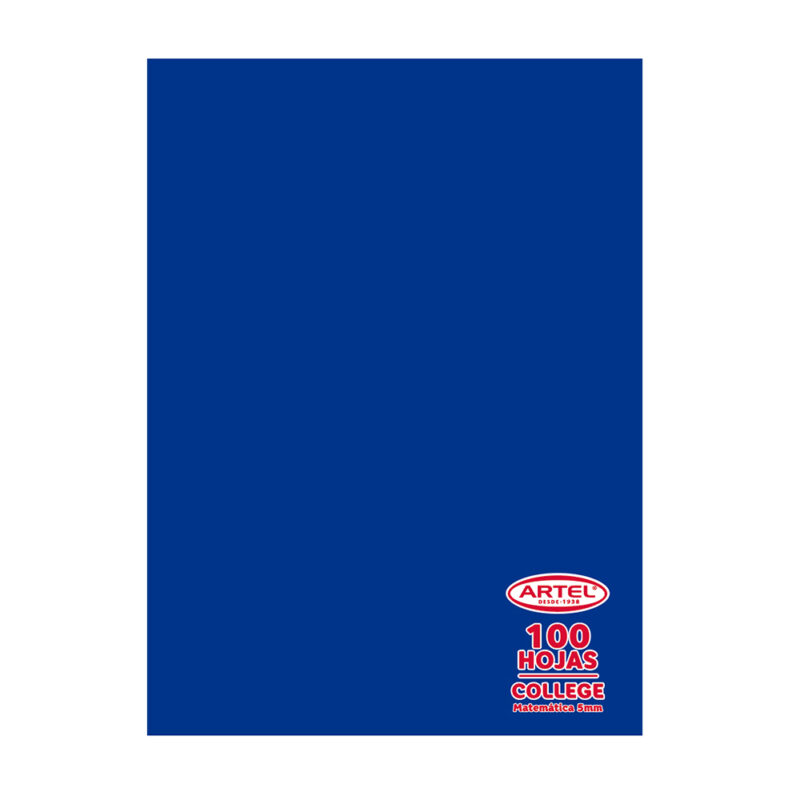 Cuaderno Artel College 100 Hj matemáticas 5mm x10ud