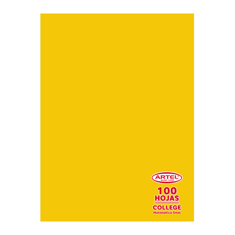 Cuaderno Artel College 100 Hj matemáticas 5mm x10ud