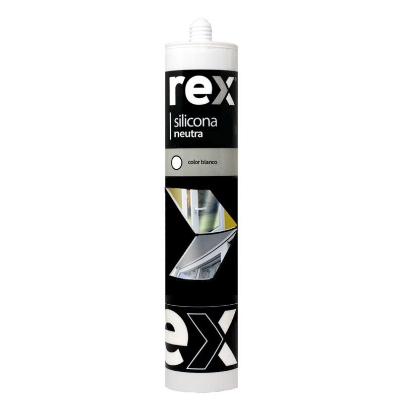 Silicona Rex neutra, cartucho 300 ml