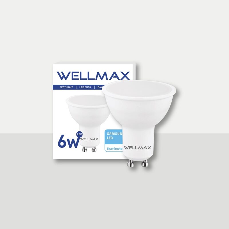 Spotlight led Wellmax 6w Gu-10variedad