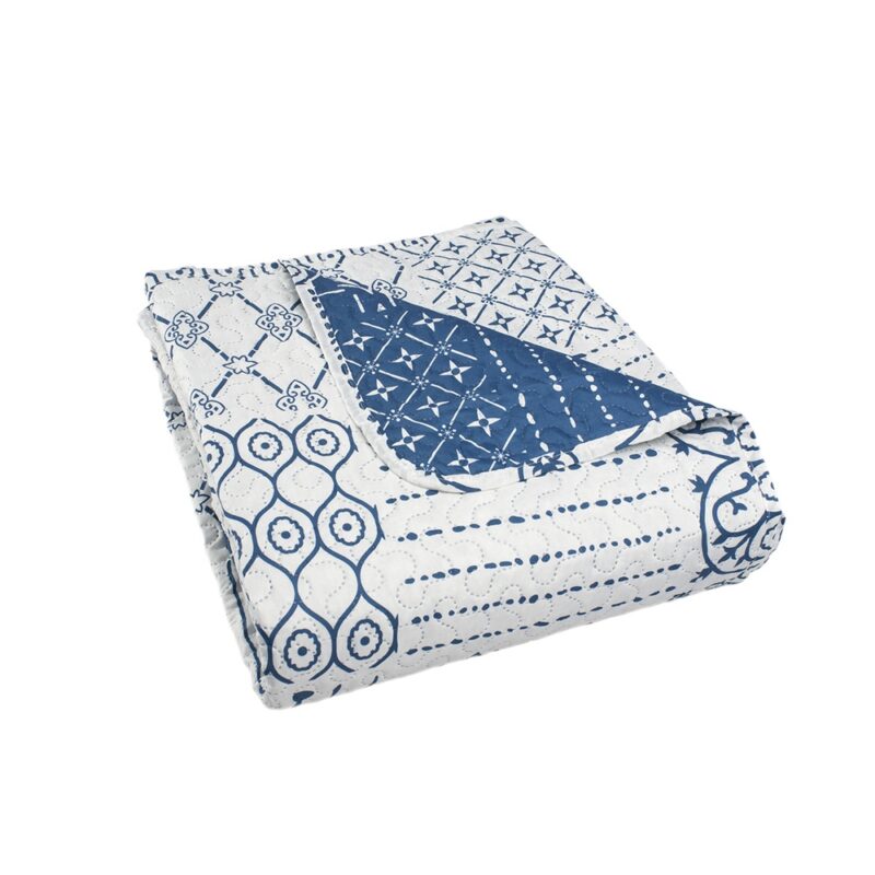 Quilt estampado reversible Andes 2 plazas microfibra