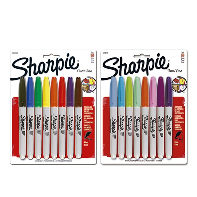 Blister marcadores Sharpie permanentes colores x8ud