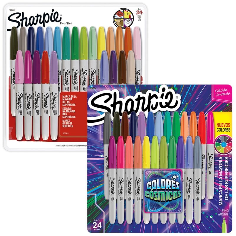 Blister marcadores Sharpie permanentes colores x24ud