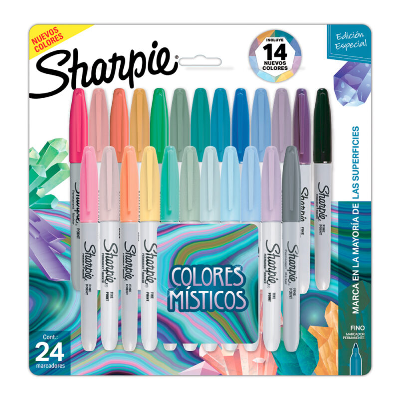 Blister marcadores Sharpie permanentes colores x24ud