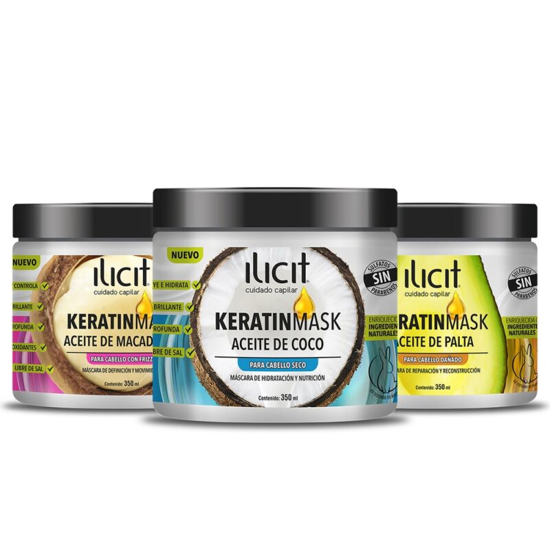Mascara capilar Ilicit keratin 350ml
