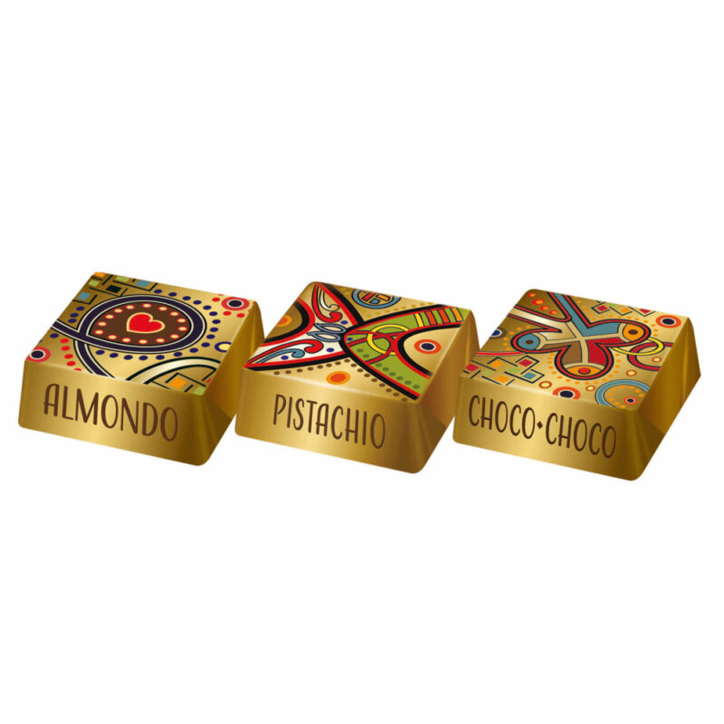 Estuche seleccion cuadraditos  rellenos 200g