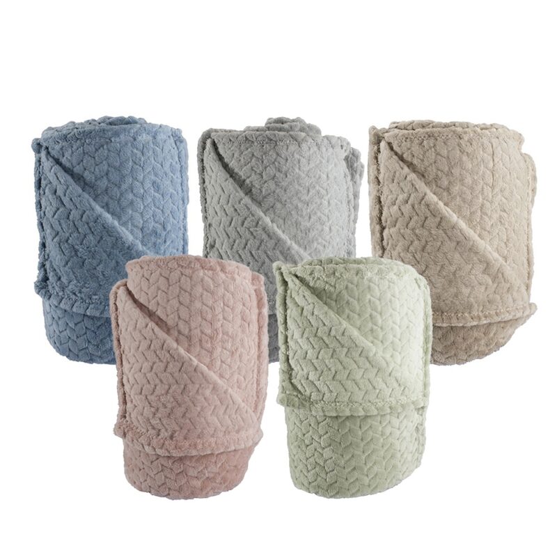 Frazada Andes jacquard flannel 1.5 plaza