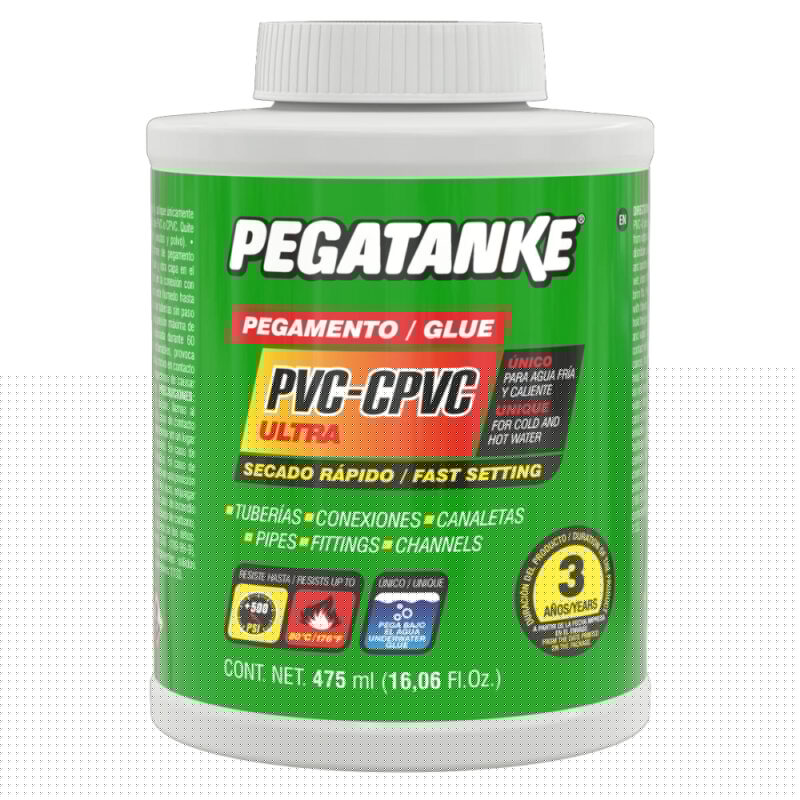 Pegamento Pegatanke pvc-cpvc ultra 475ml