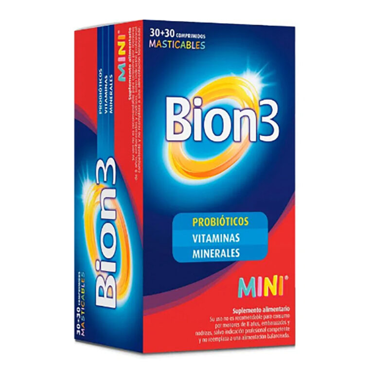 Multivitaminico Bion3 mini 60 comprimidos masticables