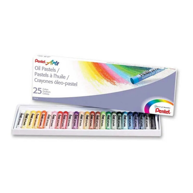 Lápiz pastel Pentel 25 colores x1ud