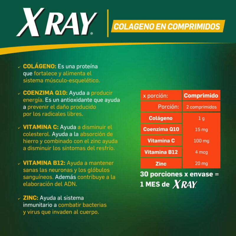 Colágeno X-RAY 60 comprimidos