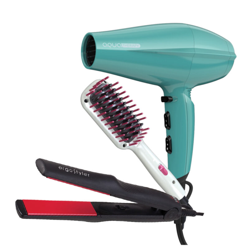 Pk GA.MA Alisador ergostyle+cepillo B innova+secador h brill