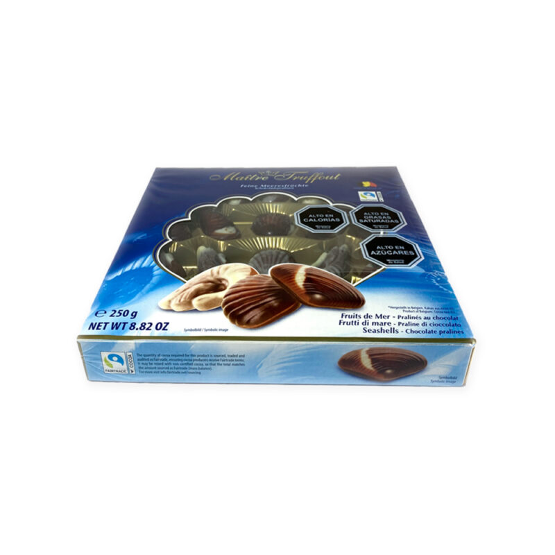 Estuche bombones Fruto del mar azul 250gr