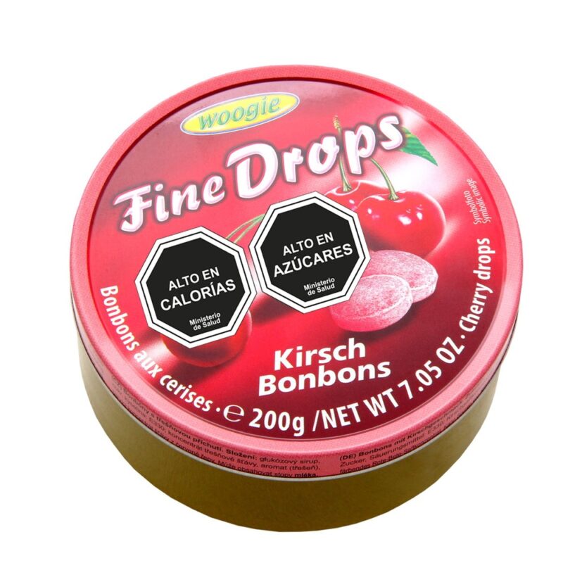 Lata caramelo Woogie fine drops 200g