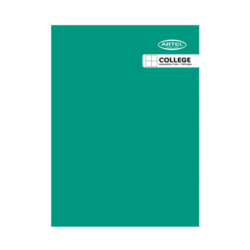 Cuaderno College Artel 7mm 100 hj x 10
