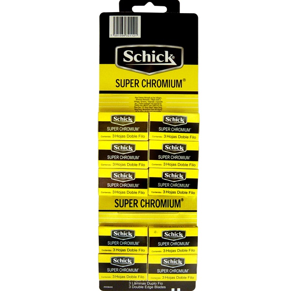 Hojas Schick súper chromium display 10x3ud